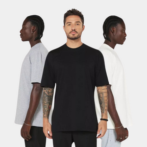 Kit 3 Camisetas Básicas Oversized Streetwear 