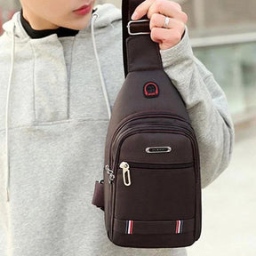 bolsa de ombro masculina